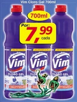 Supermercados Guanabara Vim Cloro Gel 700ml oferta