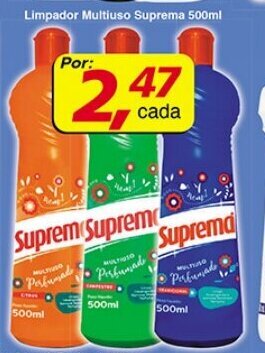 Supermercados Guanabara Limpador Multiuso Suprema 500ml oferta