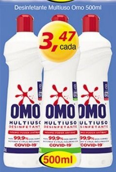 Supermercados Guanabara Desinfetante Multiuso Omo 500ml oferta