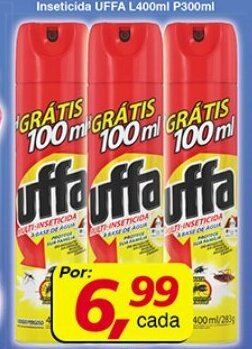 Supermercados Guanabara Inseticida Uffa Leve 400ml Pague 300ml oferta