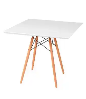 Freitas Varejo Mesa de jantar quadrada eiffel branca útil bazar 80cm rf1841br oferta