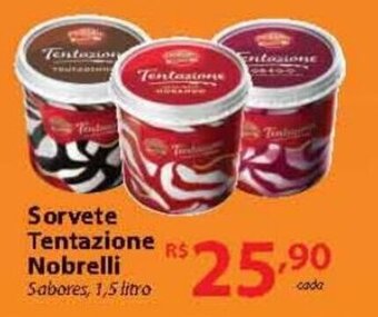 Sorvete Tentazione Nobrelli 1.5L
