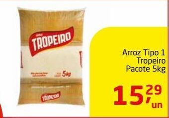 Tenda Atacado Arroz tipo 1 tropeiro pacote 5kg oferta