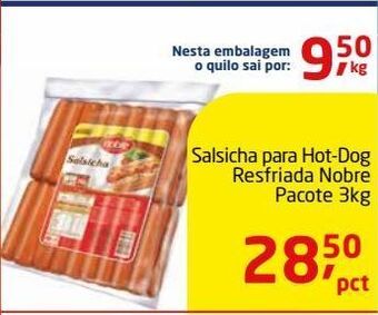 Tenda Atacado Salsicha para hot-dog resfriada nobre pacote 3kg oferta