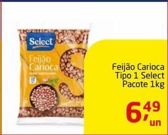 Tenda Atacado Feijão carioca tipo 1 select pacote 1kg oferta