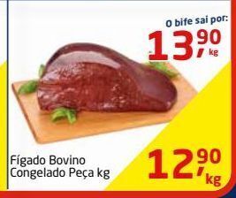 Tenda Atacado Fígado bovino congelado peça kg oferta