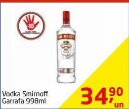 Tenda Atacado Vodka smirnoff garrafa 998ml oferta