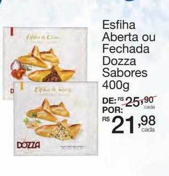 Mambo Esfiha aberta ou fechada dozza sabores oferta