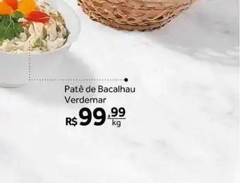 Verdemar Supermercado Patê de bacalhau verdemar oferta