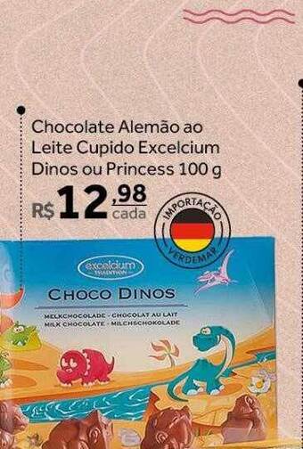 Chocolate alemão ao leite cupido excelcium dinos ou princess
