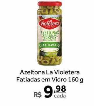 Azeitona la violetera fatiadas em vidro