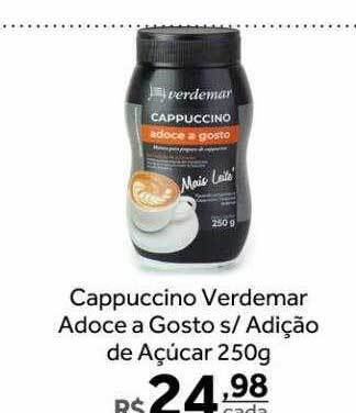 Verdemar Supermercado Cappuccino verdemar adoce a gosto s adição de açucar oferta