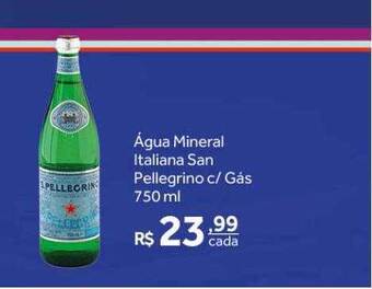 Água mineral italiana san pellegrino c gás