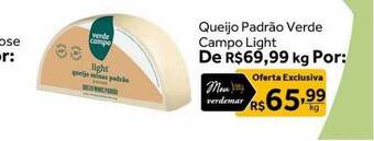 Verdemar Supermercado Queijo padrão verde campo light oferta