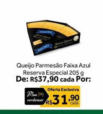 Verdemar Supermercado Queijo parmesão faixa azul reserva especial oferta