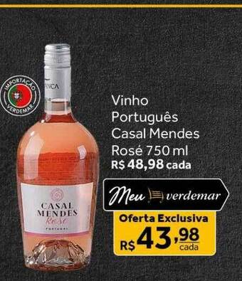 Verdemar Supermercado Vinho português casal mendes rosé oferta