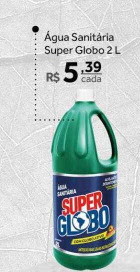 Verdemar Supermercado Água sanitária super globo oferta