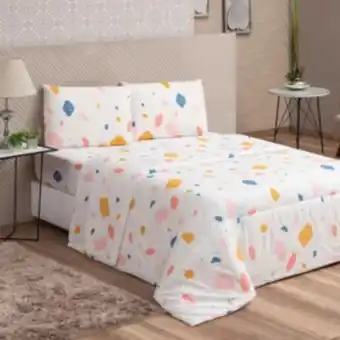 Vest Casa Lençol casal avulso sem elástico col vidaecor granilite retro vestcasa oferta