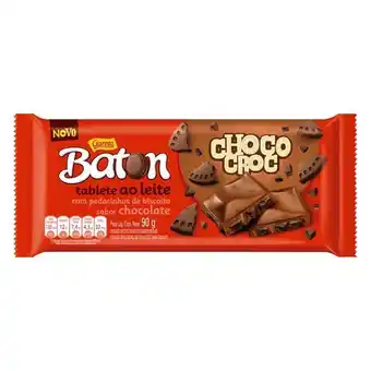 Carrefour Chocolate ao leite choco croc garoto baton pacote 90 g oferta