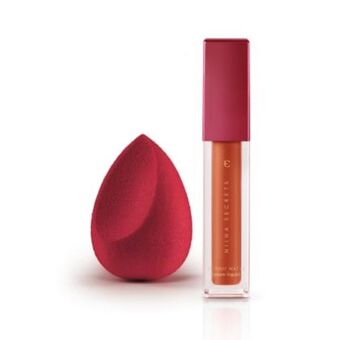 Eudora Kit batom skinny matte âmbar tulipa + esponja oferta