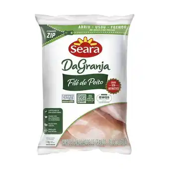 Carrefour Filé de frango peito congelado sem osso seara 1kg oferta