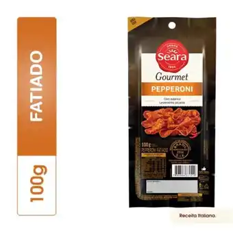 Supermercados Andreazza Pepperoni fatiado seara gourmet 100g oferta