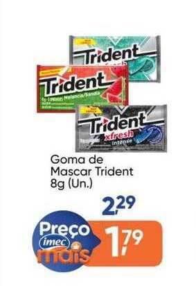 Goma de mascar trident
