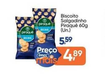 Imec Supermercados Biscoito salgadinho piraquê oferta