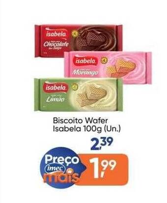 Imec Supermercados Biscoito wafer isabela oferta