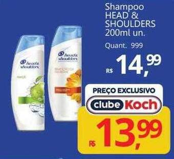 Supermercados Koch Shampoo head & shoulders oferta