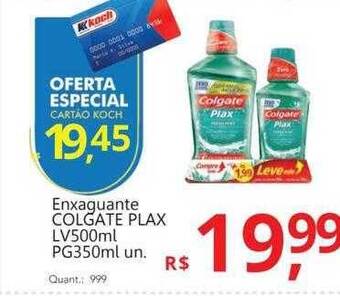 Supermercados Koch Enxaguante colgate plax oferta