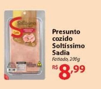 Nacional Presunto Cozido Soltissimo Sadia 200g oferta