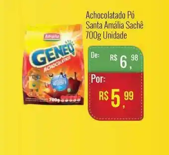Mart Minas Achocolatado Pó Santa Amália Geneo Unidade 700g oferta