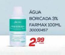 Água boricada 3% farmax 100ml