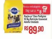 Mart Minas Ração para cães pedigree 10,1kg oferta