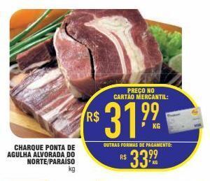 Charque ponta de agulha alvorada do norte/paraíso  kg