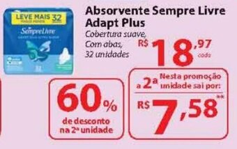 Absorvente Sempre Livre Adapt Plus