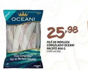 Cooper Filé De Merluza Congelado Oceani 800g oferta