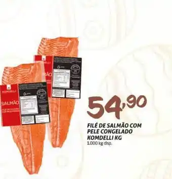 Cooper Filé De Salmão Com Pele Congelado Komdelli 1kg oferta