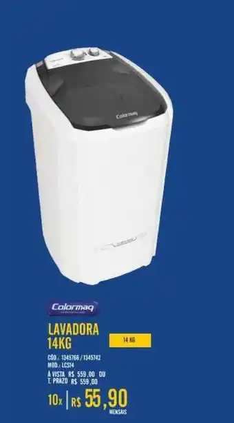 Zema Lavadora 14kg Colormaq oferta