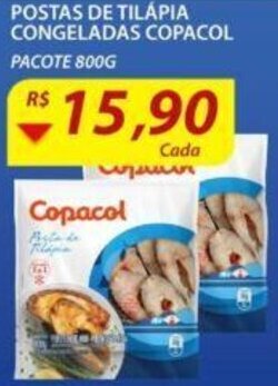 Assaí Atacadista Postas de Tilapia congeladas Copacol 800g oferta