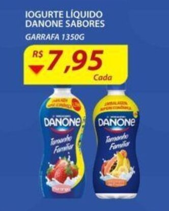 Assaí Atacadista Iogurte Liquido Danone Sabores 1.350g oferta