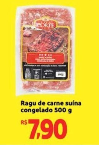 Ragu de Carne Suina Congelado 500g