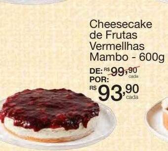 Mambo Cheesecake de frutas vermelhas mambo oferta