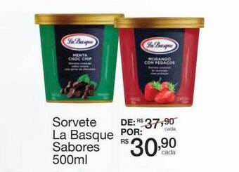 Mambo Sorvete la basque sabores oferta