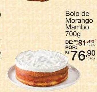 Mambo Bolo de morango mambo oferta