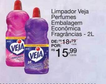 Limpador veja perfumes embalagem econômica fragrâncias
