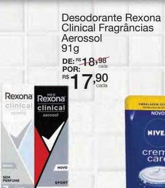 Mambo Desodorante rexona clinical fragrâncias aerossol oferta