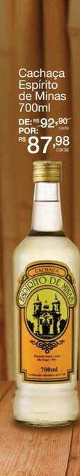 Mambo Cachaça espírito de minas oferta