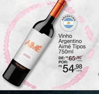 Vinho argentino aimé tipos